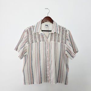 Vintage button down shirt Large